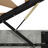 vidaXL Ottoman Bedframe Beton Grijs 135 x 190 cm Bewerkt hout