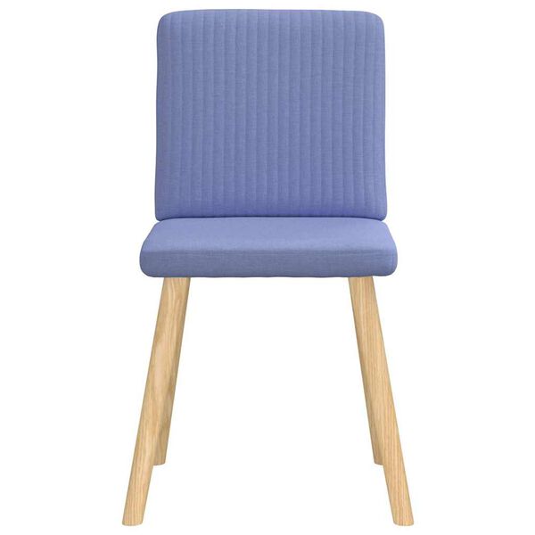 vidaXL Eetkamerstoelen 6 st stof jeansblauw