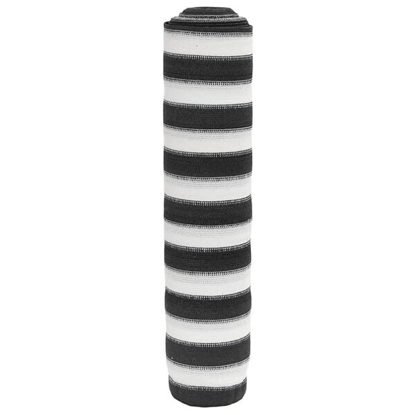 vidaXL Privacynet 195 g/m² 1,5x50 m HDPE antracietkleurig en wit