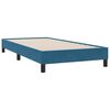 vidaXL Boxspring met matras fluweel donkerblauw 100x210 cm