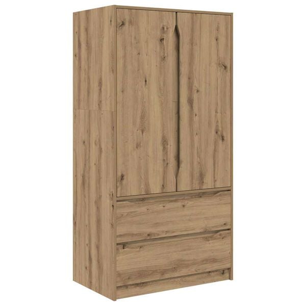 vidaXL Kledingkast Artisan Eik 79,5 x 49 x 156 cm Geconstrueerd hout