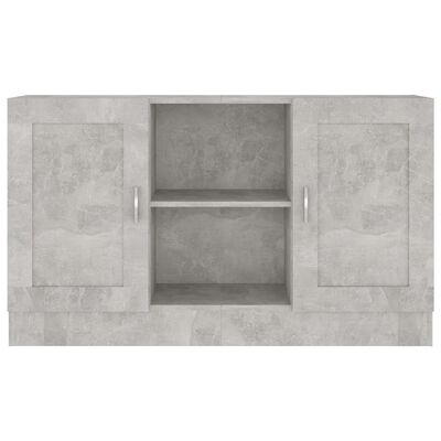 vidaXL Dressoir 120x30,5x70 cm bewerkt hout betongrijs