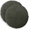 vidaXL Kussensloop 2 pcs HEERLEN Antracietkleurig &Oslash; 30 cm corduroy