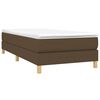vidaXL Boxspring bed 90x190 cm stof donkerbruin