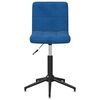 vidaXL Eetkamerstoelen draaibaar 2 st fluweel blauw