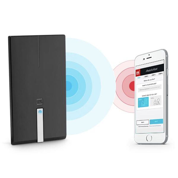 One For All Tv-antenne intern 16x9x4,3 cm zwart