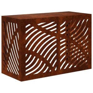 vidaXL Airconditioner hoes Roestkleurig 90 x 40 x 60 cm weervast staal