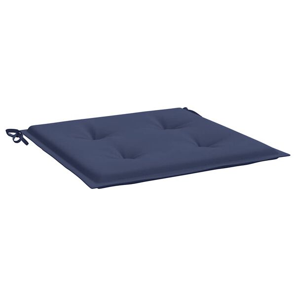 vidaXL Palletkussens 2 st 50x50x4 cm oxford stof marineblauw