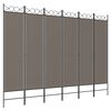 vidaXL Kamerscherm met 6 panelen 240x220 cm stof antracietkleurig