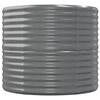 vidaXL Plantenbak 152x80x68 cm gegalvaniseerd staal grijs