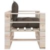 vidaXL 5-delige Loungeset met kussens pallet grenenhout