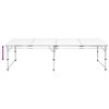 vidaXL Campingtafel inklapbaar en verstelbaar 240x60 cm aluminium