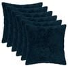 vidaXL Kussensloop 6 st HEERLEN Marineblauw 30 x 30 cm