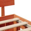 vidaXL Bedframe met lade Wasbruin 120 x 190 cm Massief grenenhout