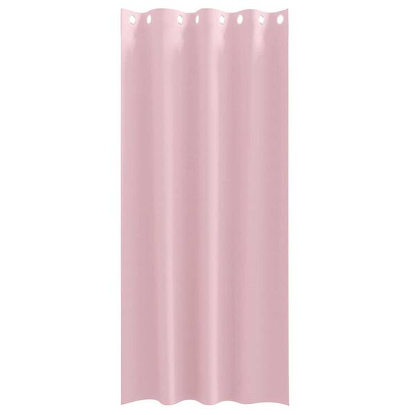 vidaXL Zwart-out Gordijnen met Ringen 2 pcs Babyroze 225 x 140 cm