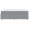 vidaXL Bedframe met matras Lichtgrijs 160 x 200 cm Stof