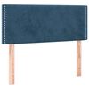 vidaXL Boxspring met matras fluweel donkerblauw 80x200 cm