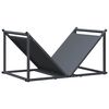 vidaXL Brandhoutrek 70x43x34,5 cm koudgewalst staal antracietkleurig