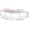 vidaXL Bedframe zonder matras massief grenenhout wasbruin 120x200 cm