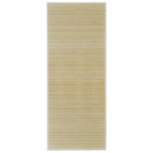 vidaXL Tapijt rechthoekig 80x200 cm bamboe naturel