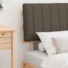 vidaXL Bedframe met Gevoerd Hoofdgedeelte Taupe 80 x 200 cm