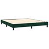 vidaXL Boxspring met matras fluweel donkergroen 160x200 cm