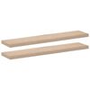 vidaXL Wandschapppen 2 st 110x23,5x4 cm bewerkt hout
