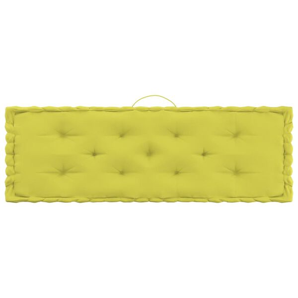 vidaXL Palletvloerkussens 6 st katoen appeltjesgroen