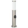 vidaXL Bolderarmatuur met stopcontact 50 cm RVS IP44