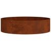 vidaXL Plantenring Bruin 80 x 80 x 20 cm Cortenstaal