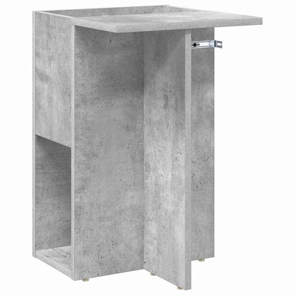 vidaXL Bijzettafel Beton Grijs 35 x 40 x 55 cm Bewerkt hout