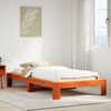 vidaXL Bedframe zonder matras massief grenenhout wasbruin 90x200 cm