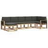 vidaXL Buiten bankenset 7 st 7-zits Wit en antracietkleurig Polyester