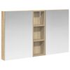 vidaXL Badkamerkastenset 3 st 100 x 10,5 x 60,5 cm Bewerkt hout