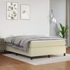 vidaXL Boxspring bed kunstleer cr&egrave;mekleurig 140x190 cm
