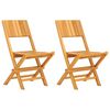 vidaXL Opklapbare stoelen, 2 stuks, 47x61x90 cm, massief teakhout