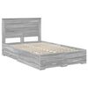 vidaXL Bedframe met lade met hoofdeinde met opslag Bewerkt hout