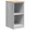vidaXL Garagekast 40x51x85 cm massief grenenhout grijs sonoma