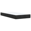 vidaXL Boxspring met matras fluweel zwart 90x200 cm