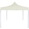 vidaXL Partytent professioneel inklapbaar 2x2 m staal crème