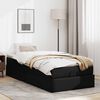 vidaXL Ottoman bed met matras 100x200cm kunstleer zwart