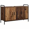 vidaXL Badkamerkast Oud hout 95 x 34 x 61 cm Bewerkt hout