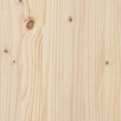 vidaXL Tuinbank 2-zits met voetenbank massief grenenhout