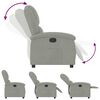 vidaXL Relaxfauteuil Lichtgrijs Fluweel