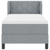 vidaXL Boxspringbed met matras Lichtgrijs 80 x 200 cm Stof