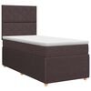 vidaXL Boxspringbed met matras Donkerbruin 80 x 200 cm Stof