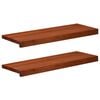 vidaXL Raamkozijnen 2 st Bruin 80x 25 x 2 cm Massief beukenhout