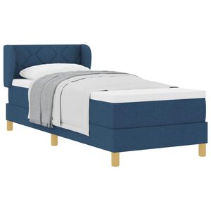 vidaXL Boxspringbed met hoofdeinde Blauw 80 x 200 cm Stof