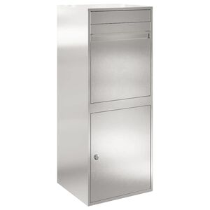vidaXL Pakket inwerp box Zilver 47,5 x 38 x 59 cm Roestvrij staal