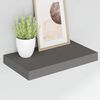 vidaXL Wandschappen zwevend 2 st 40x23x3,8 cm MDF hoogglans grijs